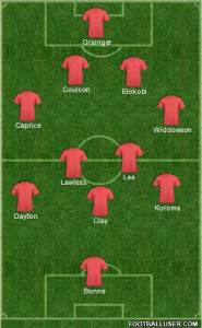 Orient vs Maidstone (home) changes